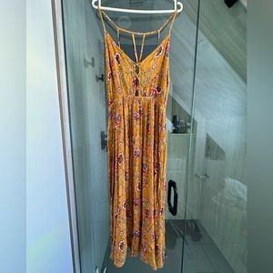 Boho printed maxi dress
